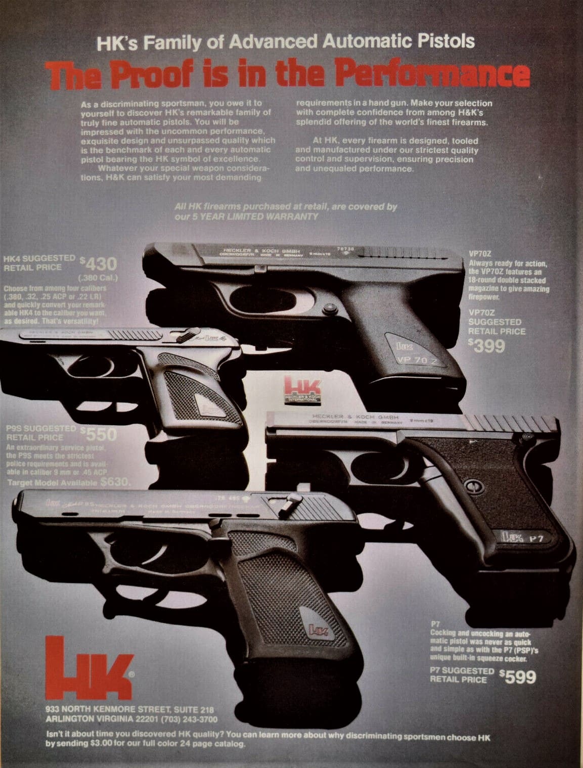 HK VP70Z 9mm pistol