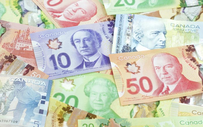 canadian canada money dollars