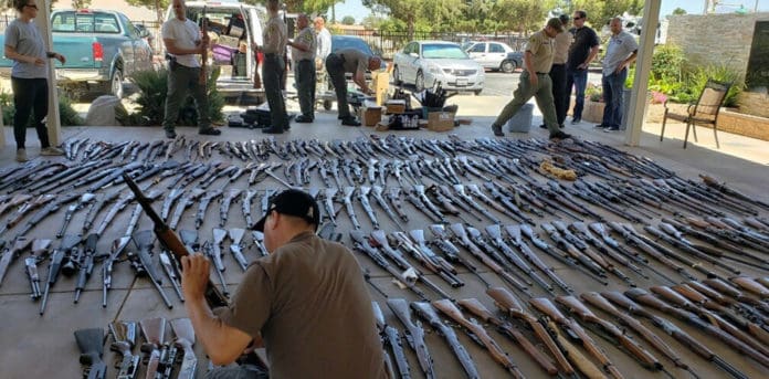 Weapons Cache rifles guns arsenal