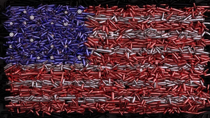 bullet US flag gun nation