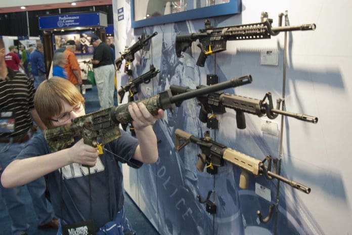 NRA convention AR-15 assault style rifle