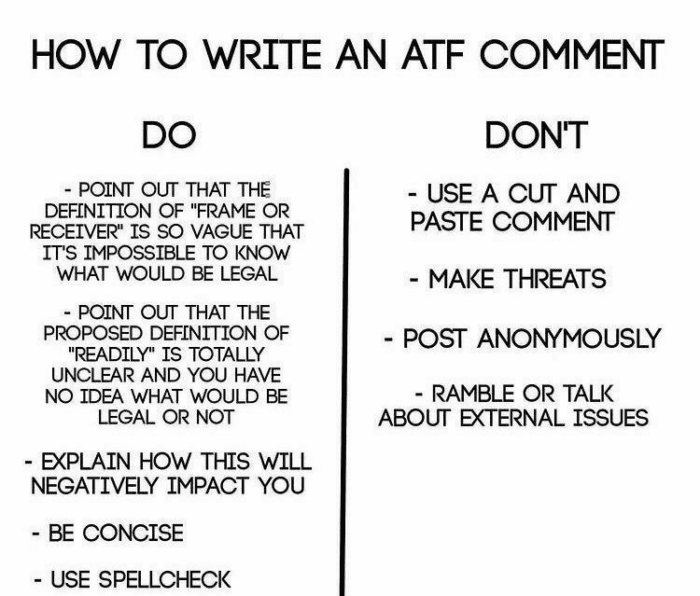 atf comment guidelines