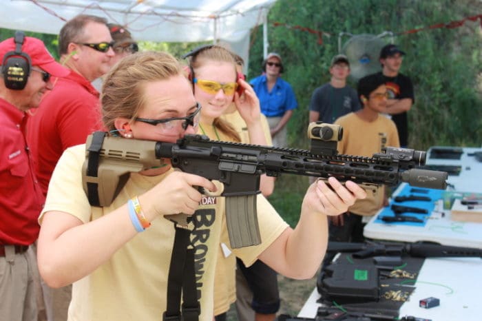 Guns Save Life Girl AR-15 camp