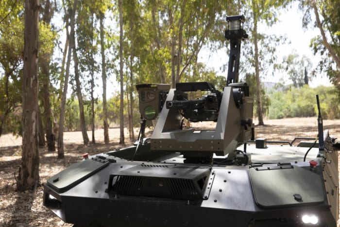 Israel israeili armed robots IDF border gaza 