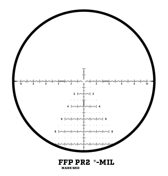 Leupold FFP PR2 Mil reticle 