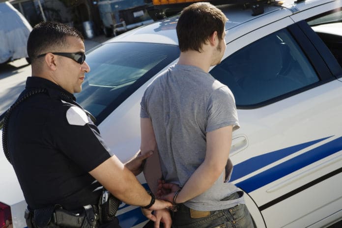 police arrest cuffs handcuffs