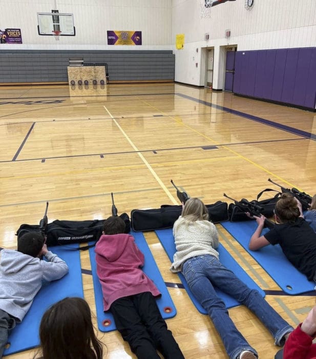 Hot Springs County School District kids rifles gym gun safety