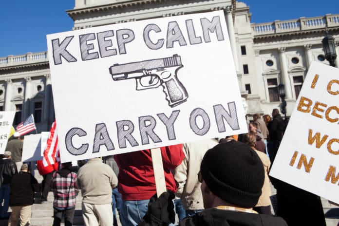gun rights protest