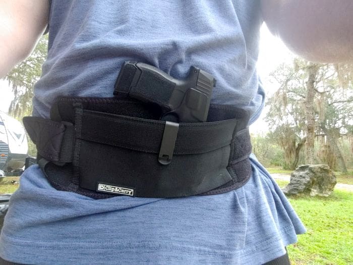 Clip & Carry STRAPT-TAC Belly Band Holster ~ Works w/ any IWB