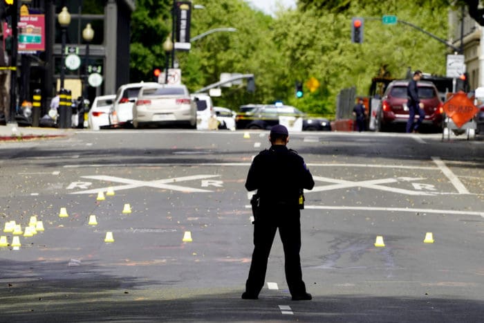 Sacramento crime scene mass shooting investigation