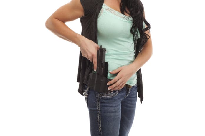 concealed carry holster draw woman