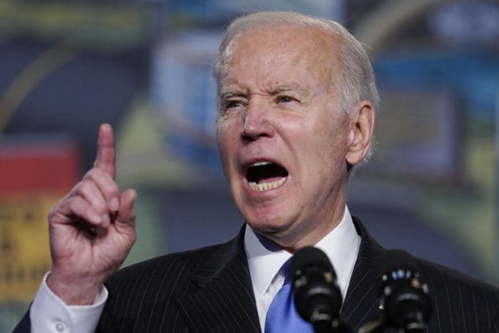 Joe Biden Angry Gesture finger point