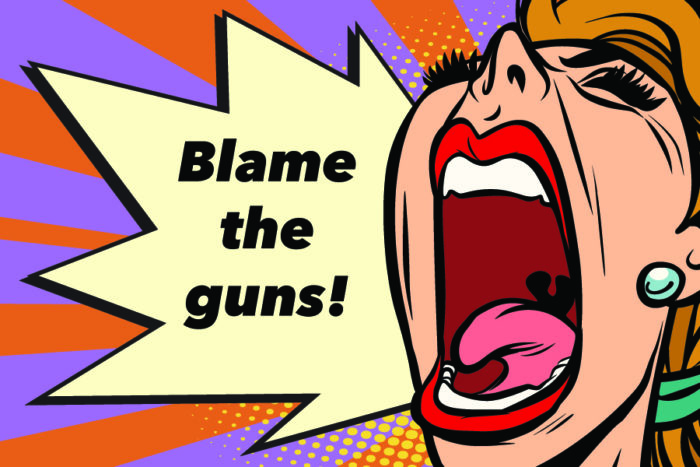 blame the guns cartoon
