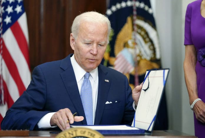 Biden gun control bill sign signing