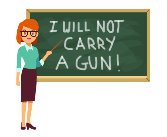 teacher teachers guns student school