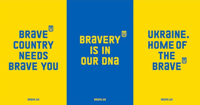 Ukraine advertising ad campaign brave