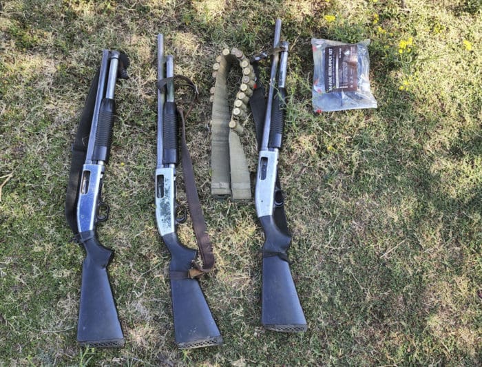 Africa poaching security guard shotguns