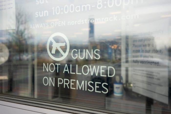 No guns allowed sign gun-free gun free zone