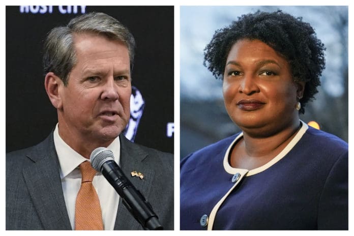 Georgia governor race Kemp Abrams