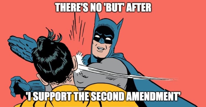 batman slap second amendment but