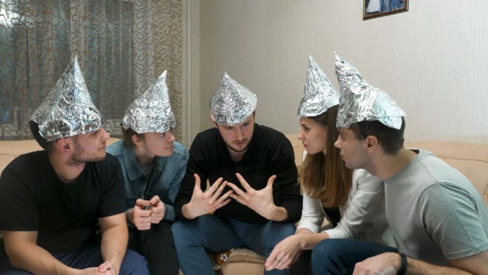 tin foil hat conspiracy theory