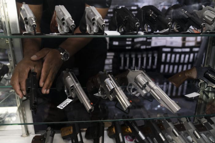 gun store sales counter
