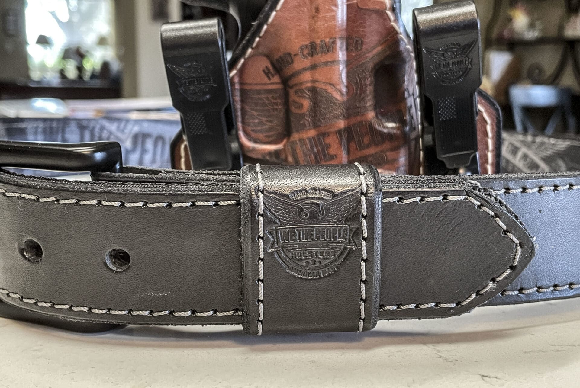 We the People Independence Leather Gun Belt