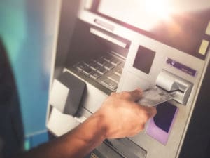 ATM machine cash