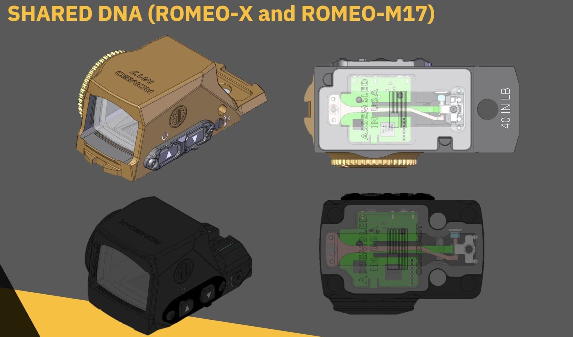 ROMEO-X ROMEO-M17 red dot sights