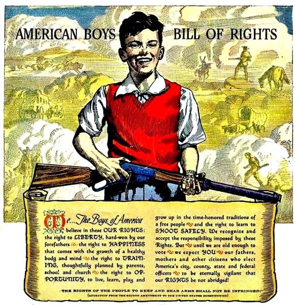 Vintage daisy rifle ad american boys bill of rights