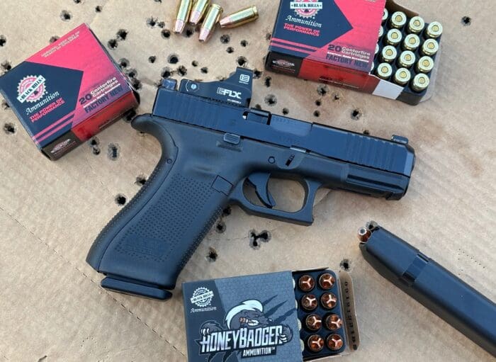 Glock 45 9mm pistol and ammo