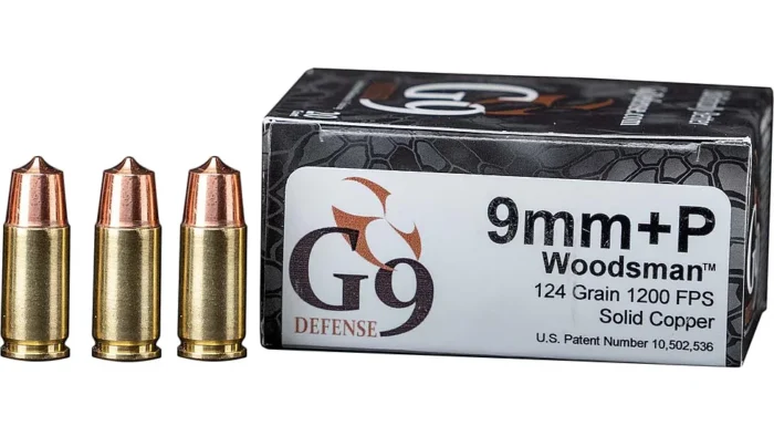 G9 AMMO 9mm +P Woodsman 124 Grain