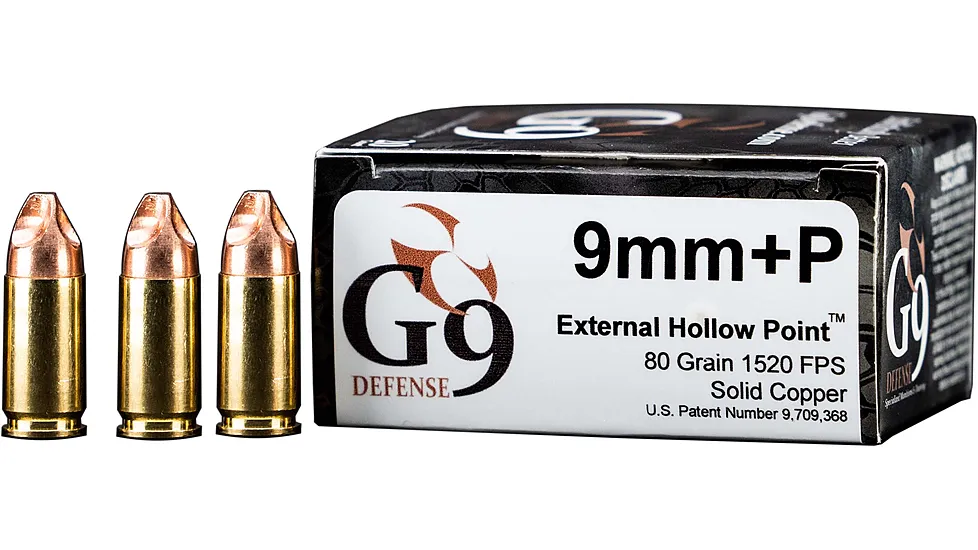 G9 Defense 9mm 80-gr. EHP +P