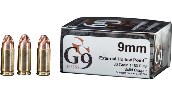 G9 Defense 9mm 80-gr. External Hollow Point