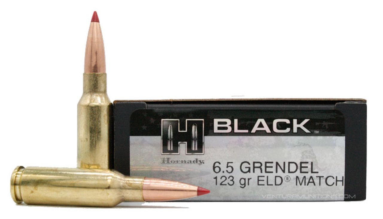 Hornady Black 6.5 Grendel Ammo - 20 Rounds of 123 Grain ELD Ammunition