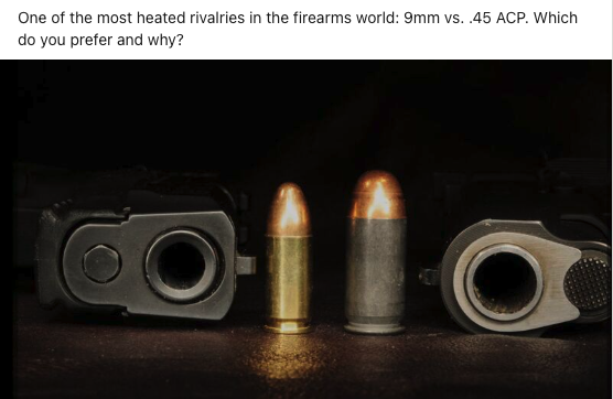 9mm vs 45 ACP debate