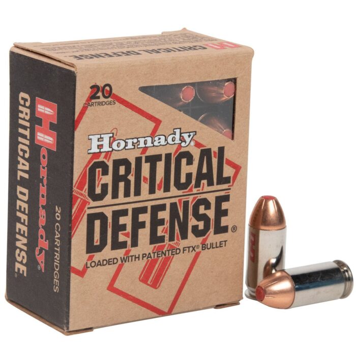 Hornady Critical Defense 45 Auto (ACP) 185gr FTX Handgun Ammo