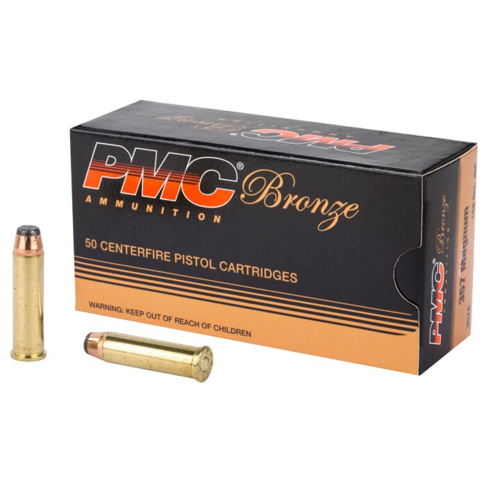 PMC Ammunition Bronze Brass .357 Mag 158-Grain 50-Rounds JSP